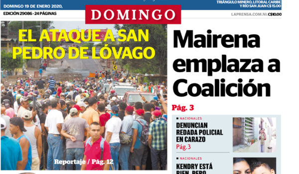 Portada impresa 19-01-2020