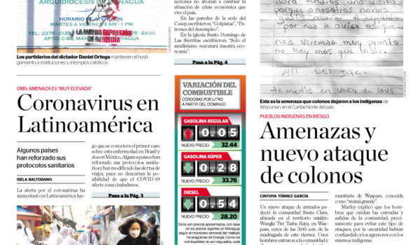 Portada impresa 29-2-2020
