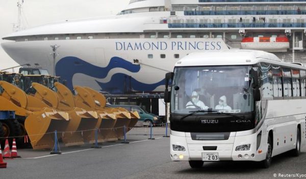 99 nuevos contagios de coronavirus detectados en crucero «Diamond Princess» en cuarentena en Japón