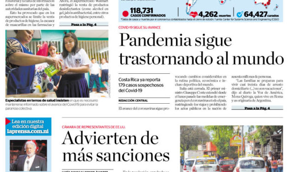 Portada impresa 11-3-2020