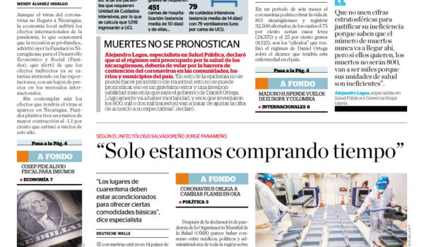 Portada impresa 13-3-2020