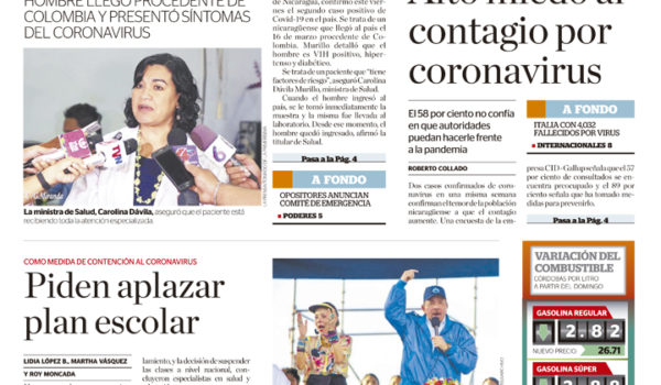 Portada impresa 21-03-2020