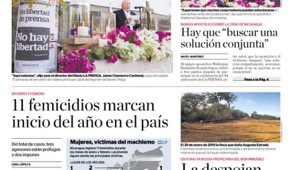Portada impresa 3-3-2020