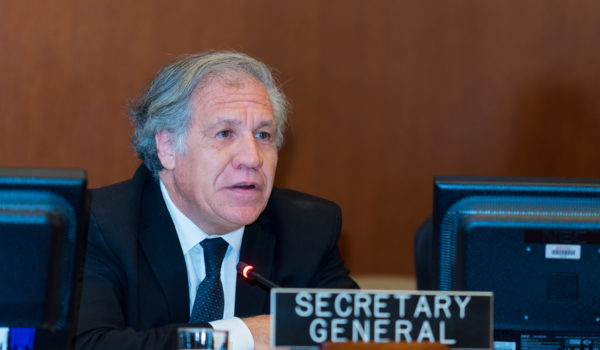 Almagro recibe visita de organismos de DD. HH. para analizar la situación de los presos políticos de Nicaragua