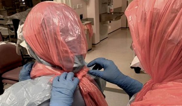 Reino Unido, coronavirus, bolsas de basura