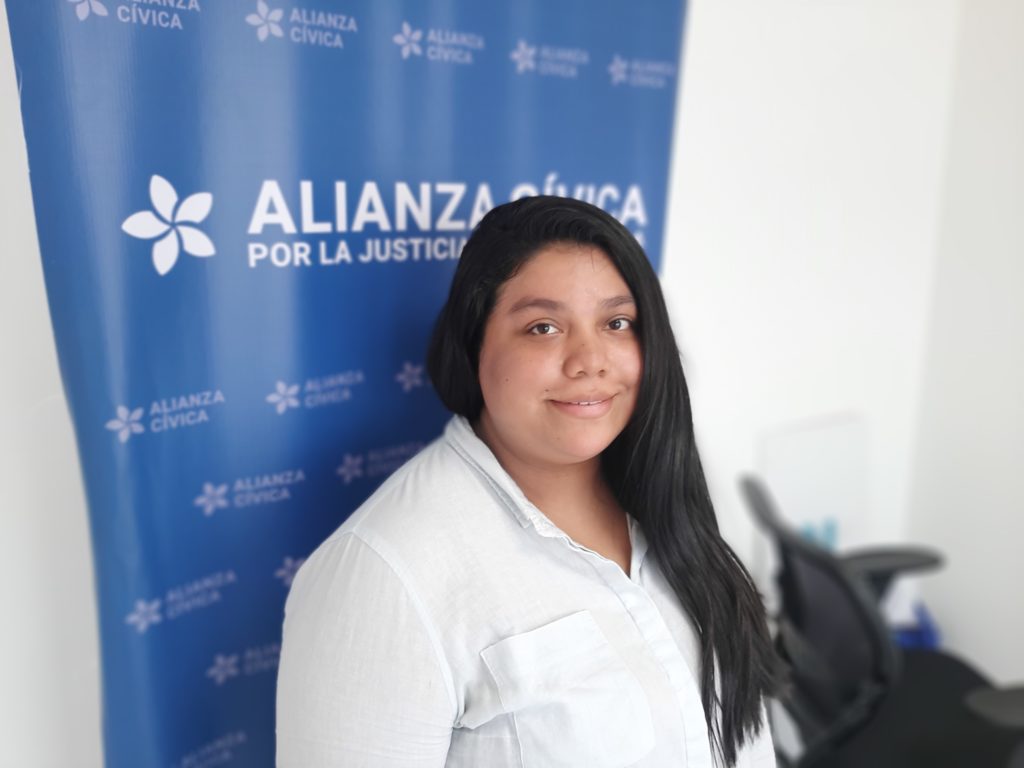 Valeska Valle, líder estudiantil y miembro de la Alianza Cívica