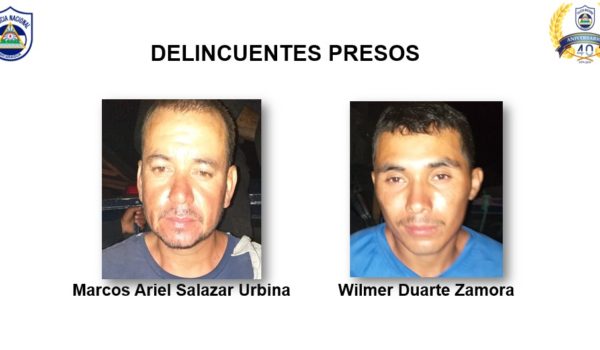 Presentan a tres supuestos homicidas, dos involucrados en un crimen en Río San Juan y otro en Bluefields