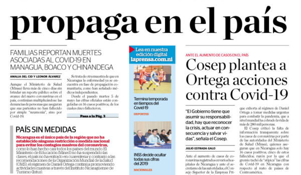 Portada impresa 11-5-2020