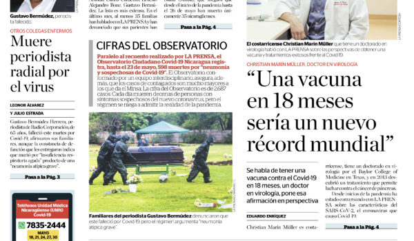Portada impresa 28-05-2020