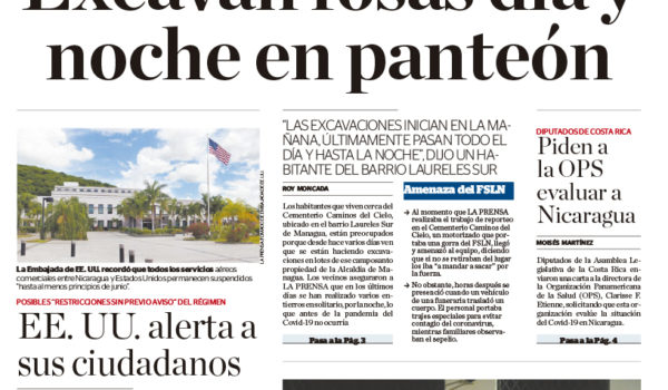 Portada impresa 15-05-2020