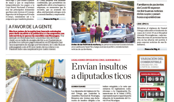 Portada impresa 16-05-2020