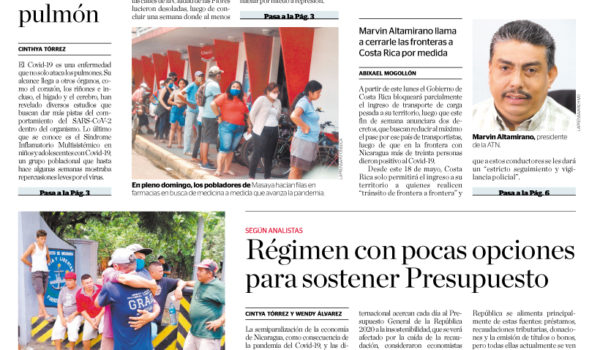 Portada impresa 18-05-2020