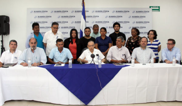 Unidad Médica Nicaragüense, Coalición Nacional, Alianza Cívica, oposición, partidos políticos, Nicaragua