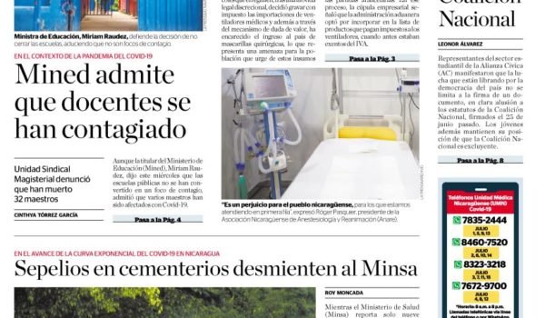 Portada impresa 2-7-2020