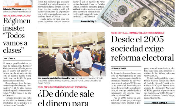 Portada impresa 10-7-2020