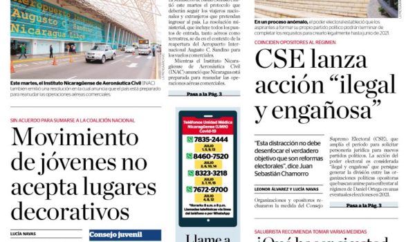 Portada impresa 15-7-2020