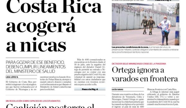 Portada impresa 29-7-2020