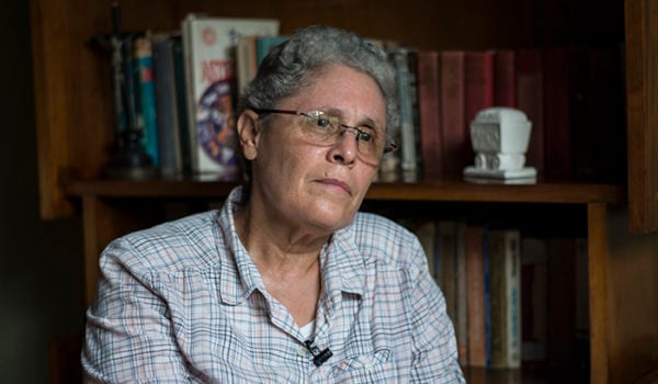 Dora María Téllez, exguerrillera sandinista y actual opositora a la dictadura de Daniel Ortega.