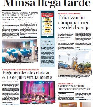 Portada impresa 9-7-2020