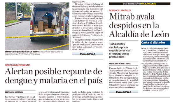 Portada impresa 28-08-2020