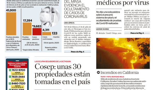 Portada impresa 20-08-2020