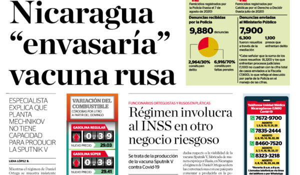 Portada impresa 15-08-2020
