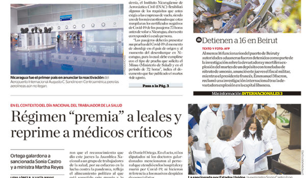 Portada impresa 07-08-2020