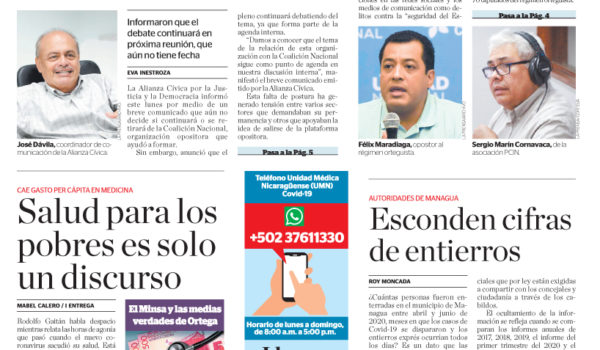 Portada impresa 29-09-2020