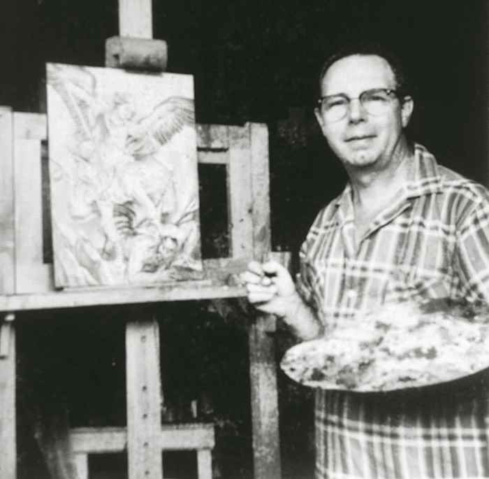 El austriaco Johann Fuchs recorrió Centroamérica pintando iglesias. Lo suyo era el arte sacro.