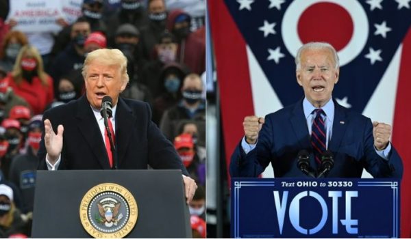 Trump recorre Pennsylvania y Biden habla junto a Obama por primera vez
