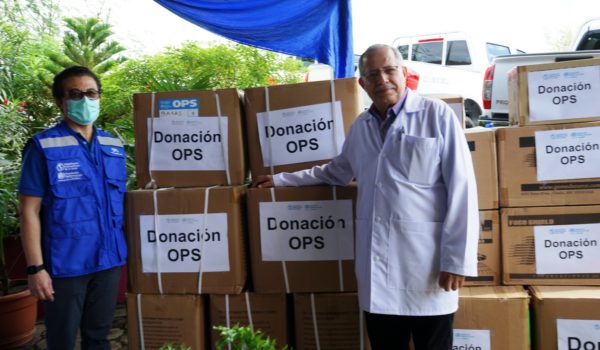 Donación de la Organización Panamericana de la Salud (OPS) al Ministerio de Salud (Minsa). LA PRENSA / OPS