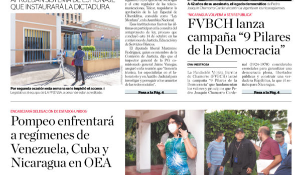 Portada impresa 15-10-2020