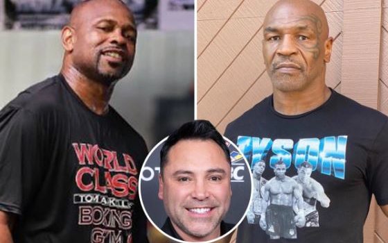 Óscar De la Hoya predice el ganador entre Mike Tyson y Roy Jones Jr