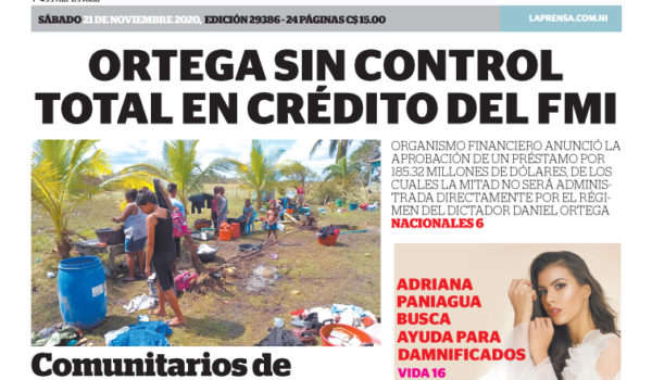 Portada impresa 21-11-2020