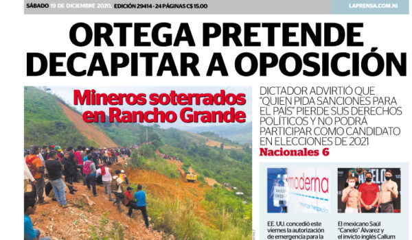 Portada impresa 19-12-2020