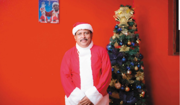 Víctor Rosales, el Santa Claus Nica. LAPRENSA/ÓSCAR NAVARRETE