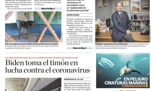 Portada impresa 22-01-2021