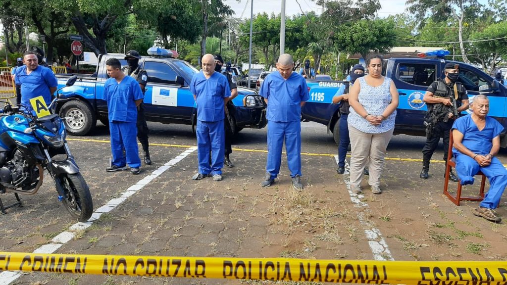 Los seis sentenciados por participar en el crimen del empresario Diego Donaldo Solórzano Pérez. LAPRENSA/Archivo