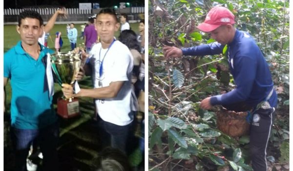 El futbolista que fue campeón con el Diriangén ahora «trabaja» en la recolección de café