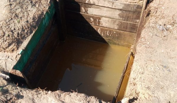 Pozos contaminados tras el paso de los huracanes Eta y Iota en Nicaragua. LA PRENSA / CORTESÍA: BRISA BUCARDO