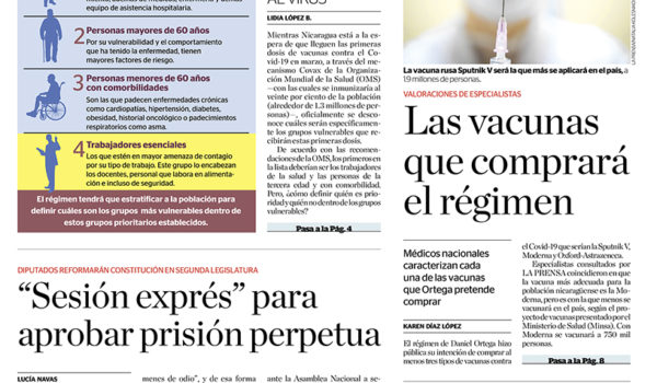 Portada impresa 15-01-2021