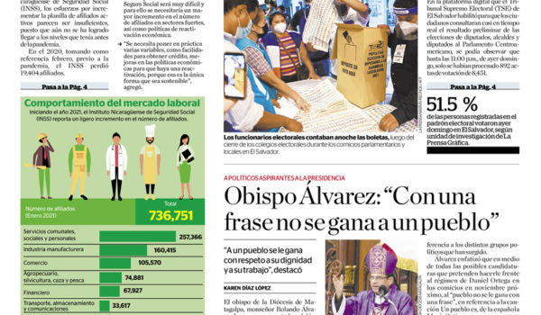 Portada impresa 01-03-2021
