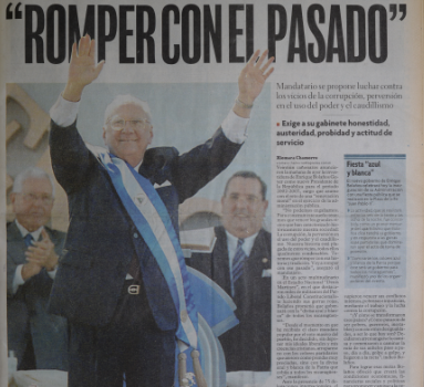 Los cinco momentos relevantes de la presidencia de Enrique Bolaños