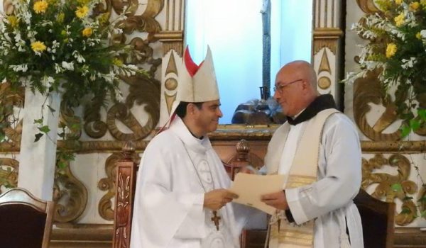 Monseñor Rolando Álvarez, obispo de la Diócesis de Matagalpa junto a Fray José Javier Lemus. LA PRENSA / CORTESÍA MANUEL OBANDO