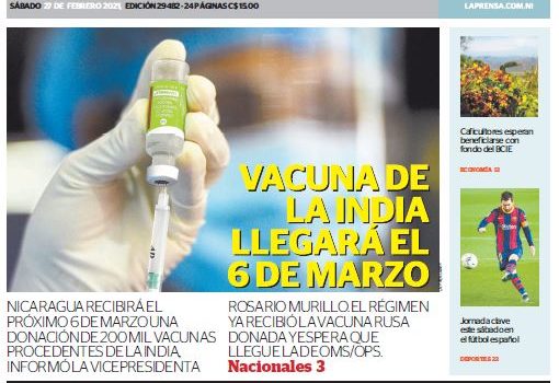 Portada impresa 27-02-2021