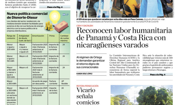 Portada impresa 19-02-2021