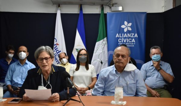 Alianza Ciudadana invita a la UNAB, Yatama, PRD y Movimiento Campesino a suscribir pronunciamiento conjunto en rechazo a la reforma electoral de Ortega