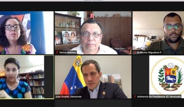 Juan Guaidó se reunió de manera virtual con Unamos. ¿Qué les dijo a los opositores nicaragüenses?