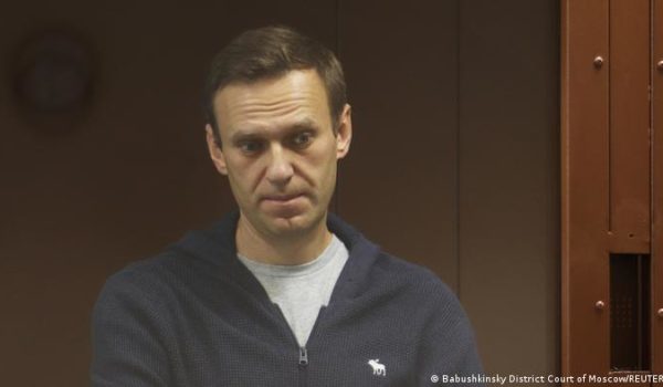 El opositor ruso Alexéi Navalni en una prisión de Moscú, Rusia. LA PRENSA/DW