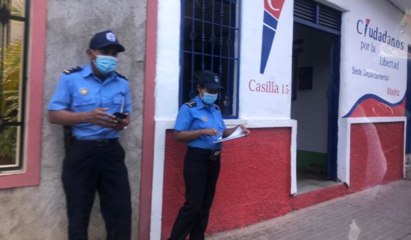 Policía Orteguista asedia reunión de Alianza Ciudadanos por la Libertad en Madriz